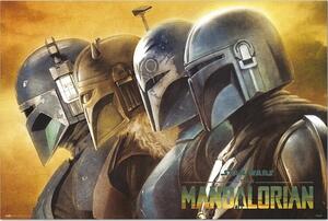 Poster, Affisch Star Wars: The Mandalorian - Mandalorians, (91.5 x 61 cm)