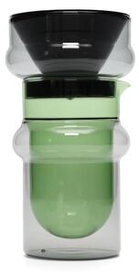 Tom Dixon - Bump Carafe & Filter Set - Karaff - Grey / Green - L12.5 x W12.5 x H23.5 cm