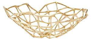 Tom Dixon - Bone Bowl - Skål för servering - Matte Gold Large - L39 x W39 x H12 cm