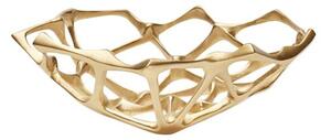 Tom Dixon - Bone Bowl - Skål för servering - Matte Gold Small - L22 x W22 x H6 cm