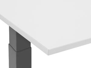 Skrivbord manuellt justerbart 180 x 80 cm grå/svart DESTIN II Beliani