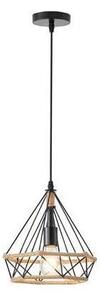 Ljuskrona med textilsladd 1xE27/15W/230V beige