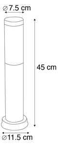 Utomhuslyktstolpe antracit 45 cm IP44 - Rox