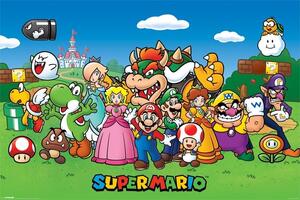 Poster, Affisch Super Mario - Characters, (91.5 x 61 cm)