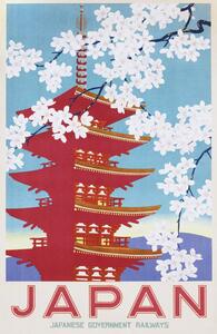 Poster, Affisch Japan railways, (61 x 91.5 cm)