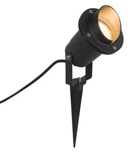 Trädgårdsflamplampa svart inkl. Sladd och kontakt IP65 - Done