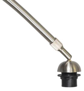Modern båglampa stål justerbar utan skugga