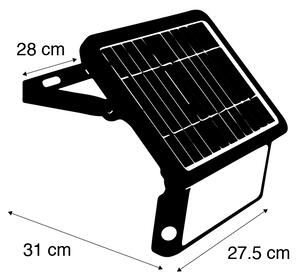 Kylare svart inkl. LED med rörelsesensor IP65 solar - Teho