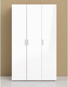 Pepe garderob med 3 dörrar - Ek/vit - Garderober