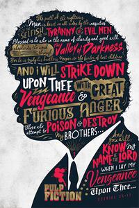 Poster, Affisch Pulp Fiction - Ezekiel 25:17