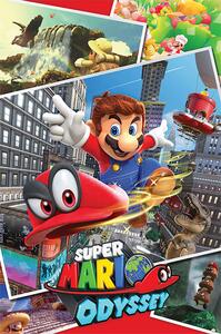 Poster, Affisch Super Mario Odyssey - Collage