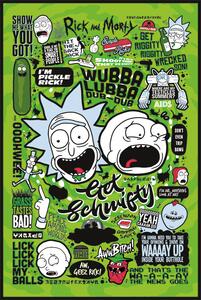Poster, Affisch Rick and Morty - Quotes, (61 x 91.5 cm)