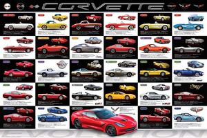 Poster, Affisch Corvette Evolution