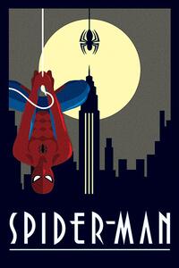 Poster, Affisch Marvel Deco - Spider-Man Hanging