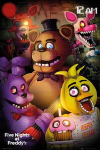 Poster, Affisch Five Nights At Freddys - Group, (61 x 91.5 cm)