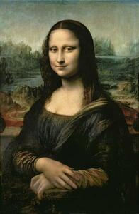 Leonardo da Vinci - Konsttryck Mona Lisa, (26.7 x 40 cm)