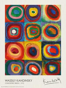 Poster, Affisch Concentric Rings (1913), Wassily Kandinsky