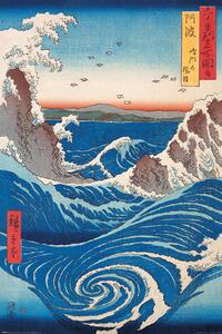 Poster, Affisch Hiroshige - Naruto Whirlpool