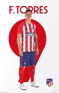 Poster, Affisch Atletico Madrid 2017/2018 - F. Torres