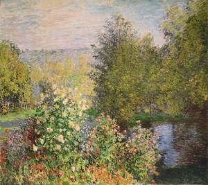 Claude Monet - Bildreproduktion A Corner of the Garden at Montgeron, 1876-7, (40 x 35 cm)