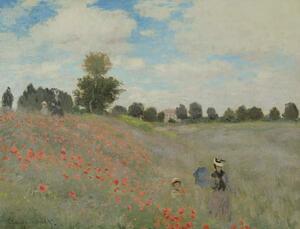 Claude Monet - Bildreproduktion Wild Poppies, near Argenteuil , 1873, (40 x 30 cm)