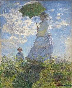 Claude Monet - Konsttryck Woman with a Parasol - Madame Monet and Her Son, (35 x 40 cm)