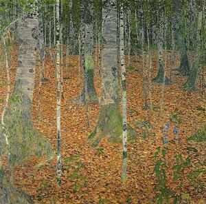 Gustav Klimt - Konsttryck The Birch Wood, 1903, (40 x 40 cm)