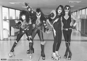 Poster, Affisch Kiss- London Airport, May 1975
