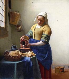Jan (1632-75) Vermeer - Bildreproduktion The Milkmaid, c.1658-60, (35 x 40 cm)