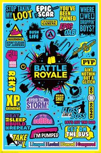 Poster, Affisch Battle Royale - Infographic