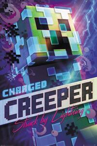 Poster, Affisch Minecraft - Charged Creeper, (61 x 91.5 cm)