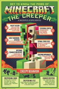 Poster, Affisch Minecraft - Creepy Behaviour, (61 x 91.5 cm)