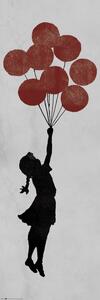 Poster, Affisch Banksy - Girl Floating, (53 x 158 cm)
