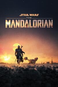 Poster, Affisch Star Wars: The Mandalorian - Dusk