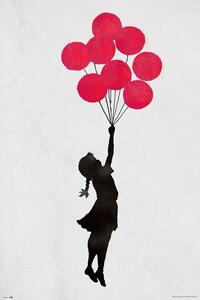 Poster, Affisch Banksy - Floating Girl, (61 x 91.5 cm)