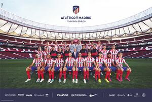 Poster, Affisch Atletico Madrid 2019/2020 - Team, (61 x 91.5 cm)