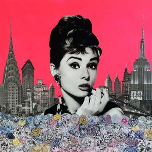 Storno, Anne - Konsttryck Audrey Hepburn, 2015,, (40 x 40 cm)