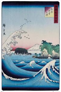 Poster, Affisch Hiroshige - The Seven Ri Beach, (61 x 91.5 cm)