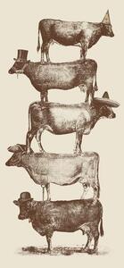 Bodart, Florent - Konsttryck Cow Cow Nuts, (26.7 x 40 cm)