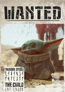 Poster, Affisch Star Wars: The Mandalorian - Baby Yoda Wanted, (61 x 91.5 cm)