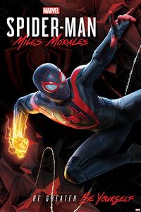 Poster, Affisch Spider-Man Miles Morales - Cybernetic Swing, (61 x 91.5 cm)