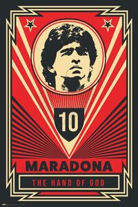 Poster, Affisch Maradona - The Hand Of God, (61 x 91.5 cm)
