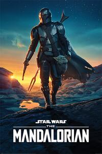 Poster, Affisch Star Wars: The Mandalorian - Nightfall, (61 x 91.5 cm)