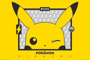 Poster, Affisch Pokemon - Pikachu wink, (91.5 x 61 cm)