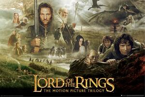 Poster, Affisch The Lord of the Rings - Trilogi, (91.5 x 61 cm)
