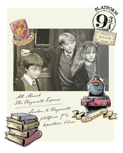Konsttryck Harry Potter - Hermione, Harry och Ron