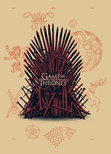 Konsttryck Game of Thrones - Iron Throne