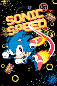 Poster, Affisch Sonic the Hedgehog - Speed