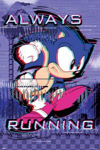 Poster, Affisch Sonic the Hedgehog - Always Runnig, (61 x 91.5 cm)