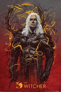 Poster, Affisch The Witcher - Geralt the White Wolf